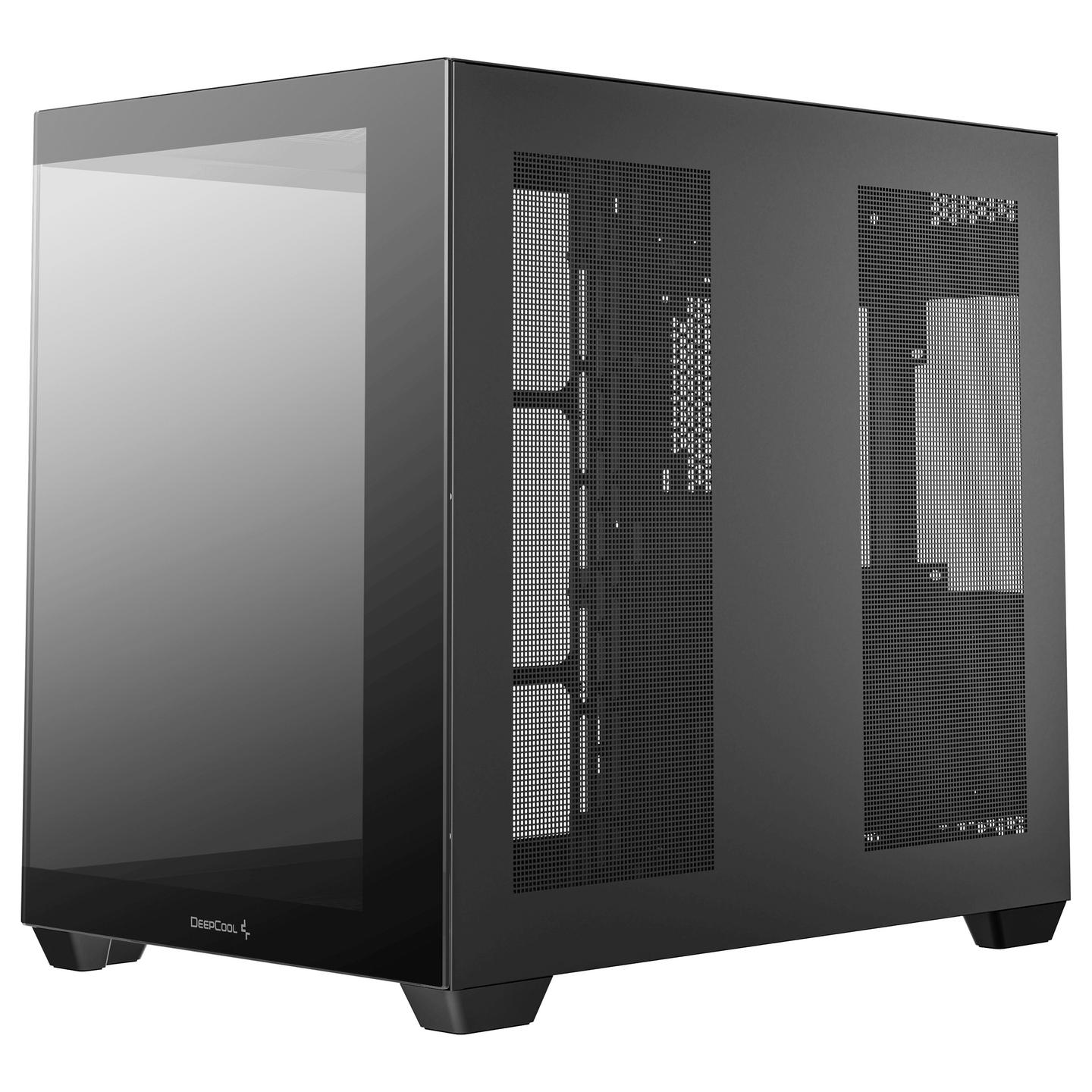 Kasë DeepCool CG530 / ATX Mid-Tower Dual-Chamber / 2xUSB Type-A + USB Type-C / 2 Panele Xhami të Temperuar – Zezë - 10