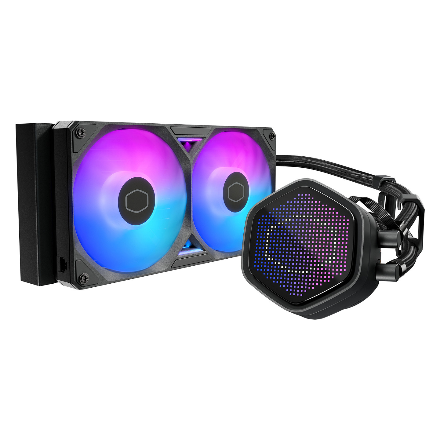 Ftohës për Procesor Cooler Master MasterLiquid Atmos II 240 Pixel LED / 240mm / AIO / ARGB / Pixel LED Display - Zezë