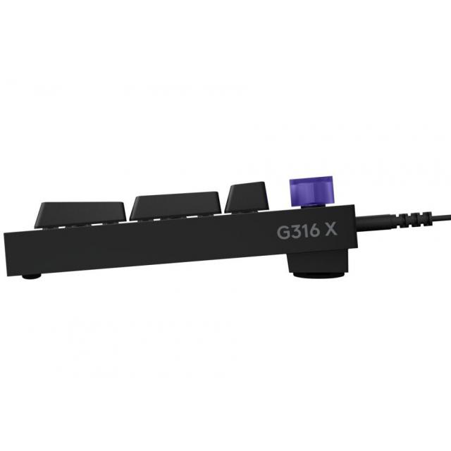 Tastierë Gaming Logitech G316 X 98 / Wired / Mekanike / 98% / Hot-Swappable / Tactile / USB-C – Zezë - 3
