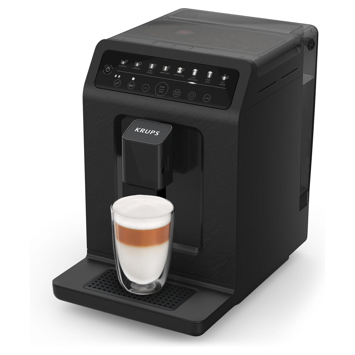 Aparat për Kafe Krups Evidence Eco-Design EA897B, 1450 W, 15 bar, 2.3 L, One Touch Cappuccino – Zezë - 6