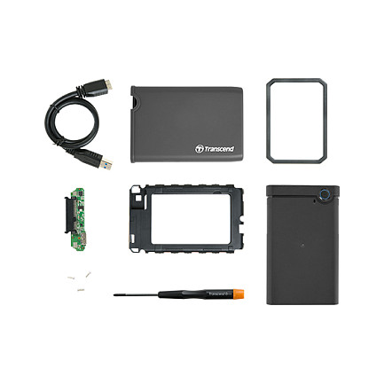 Aksesorë për disqe Transcend StoreJet 25CK3 / SSD/HDD Enclosure / 2.5" / SATA 6Gb/s / Upgrade Kit / Empty Enclosure - 5