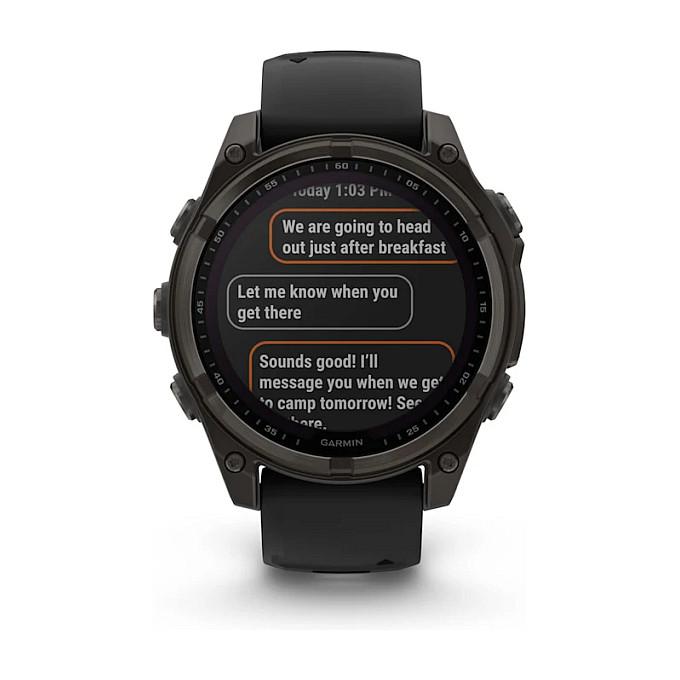 Orë e mençur Garmin fēnix 8 Solar Sapphire, 47mm, GPS Multi-Band, 32GB - Zezë/Hiri - 10