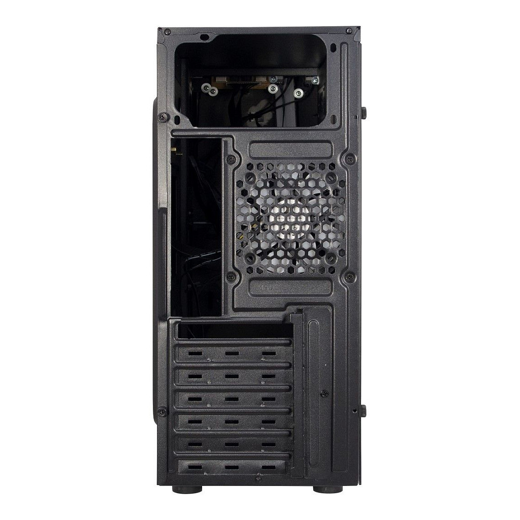 Kasë PC Inter-Tech B-02 / Midi Tower / ATX / 1x 120mm RGB Fan / 3x 3.5" + 2x 2.5" Bay / Acrylic Side Panel / RGB - Zezë - 4