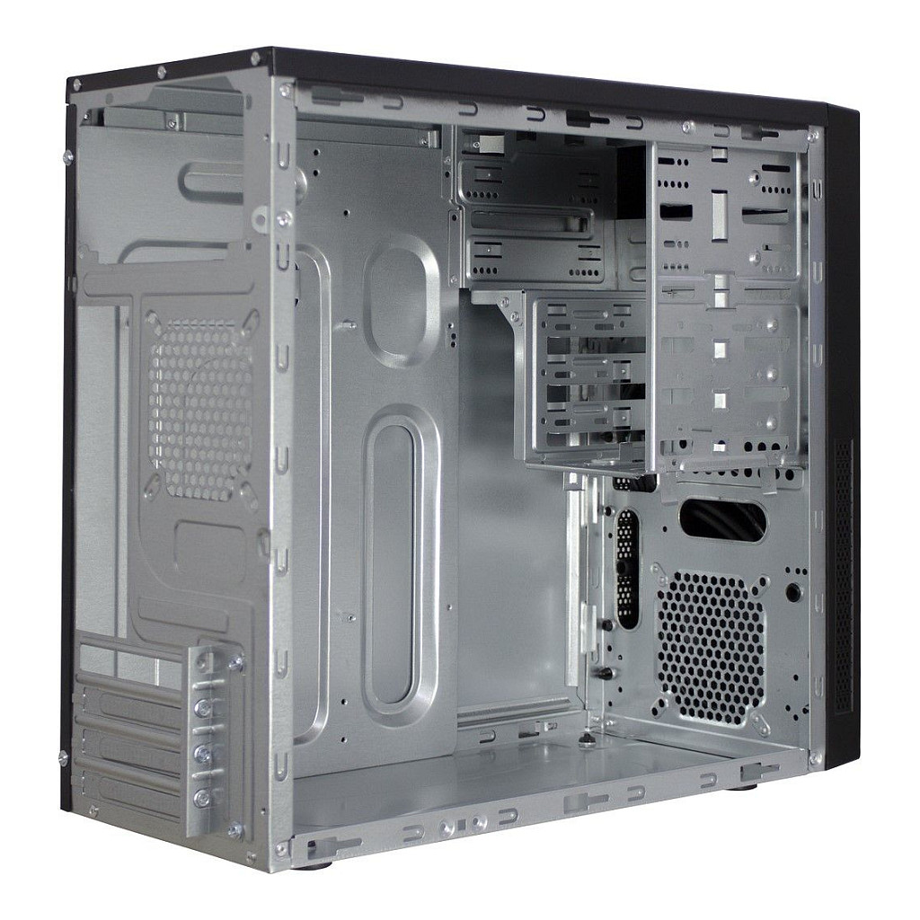 Kasë PC Inter-Tech IT-6865 / Micro Tower / Fan 80/92mm / HDD 2.5"/3.5"/5.25" - Zezë - 6