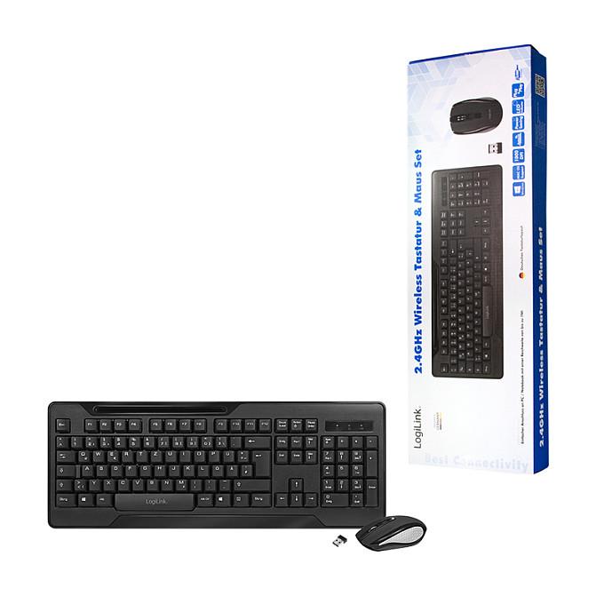 Combo (Tastierë & Maus) LogiLink ID0194 / RF Wireless - Zezë - 9