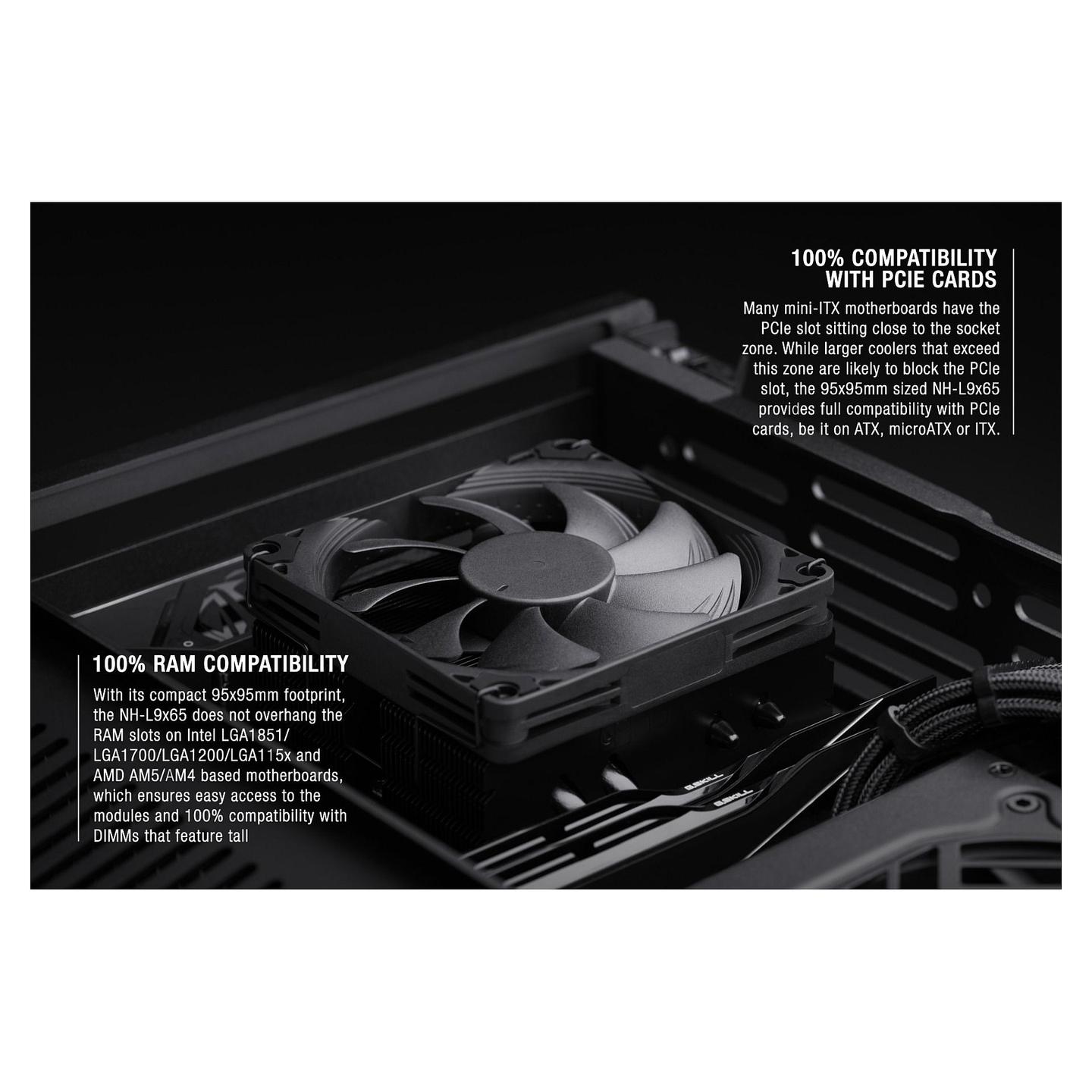 Ftohës për Procesor Noctua NH-L9x65 chromax.black / 65mm / 2500RPM / 57.5m³/h - Zezë - 6