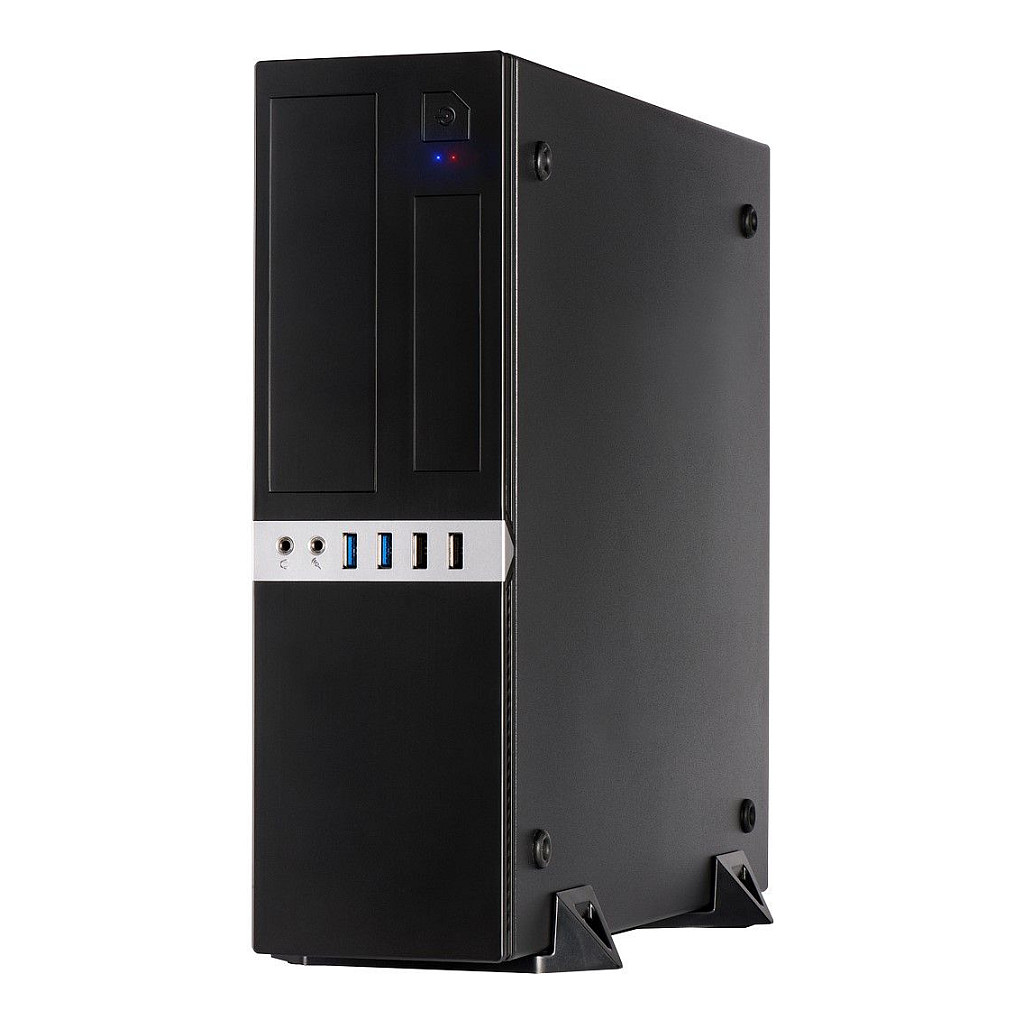 Kasë PC Inter-Tech IT-503 / Mini Tower / Micro-ATX / Mini-ITX / 2x USB 3.0 + 2x USB 2.0 - Zezë - 2