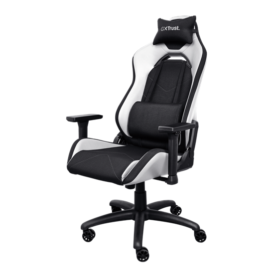Karrige Gaming Trust GXT 714W Ruya / Tilt-Lock / 155-195cm / 3D Armrests / 150kg – Bardhë/Zezë - 3