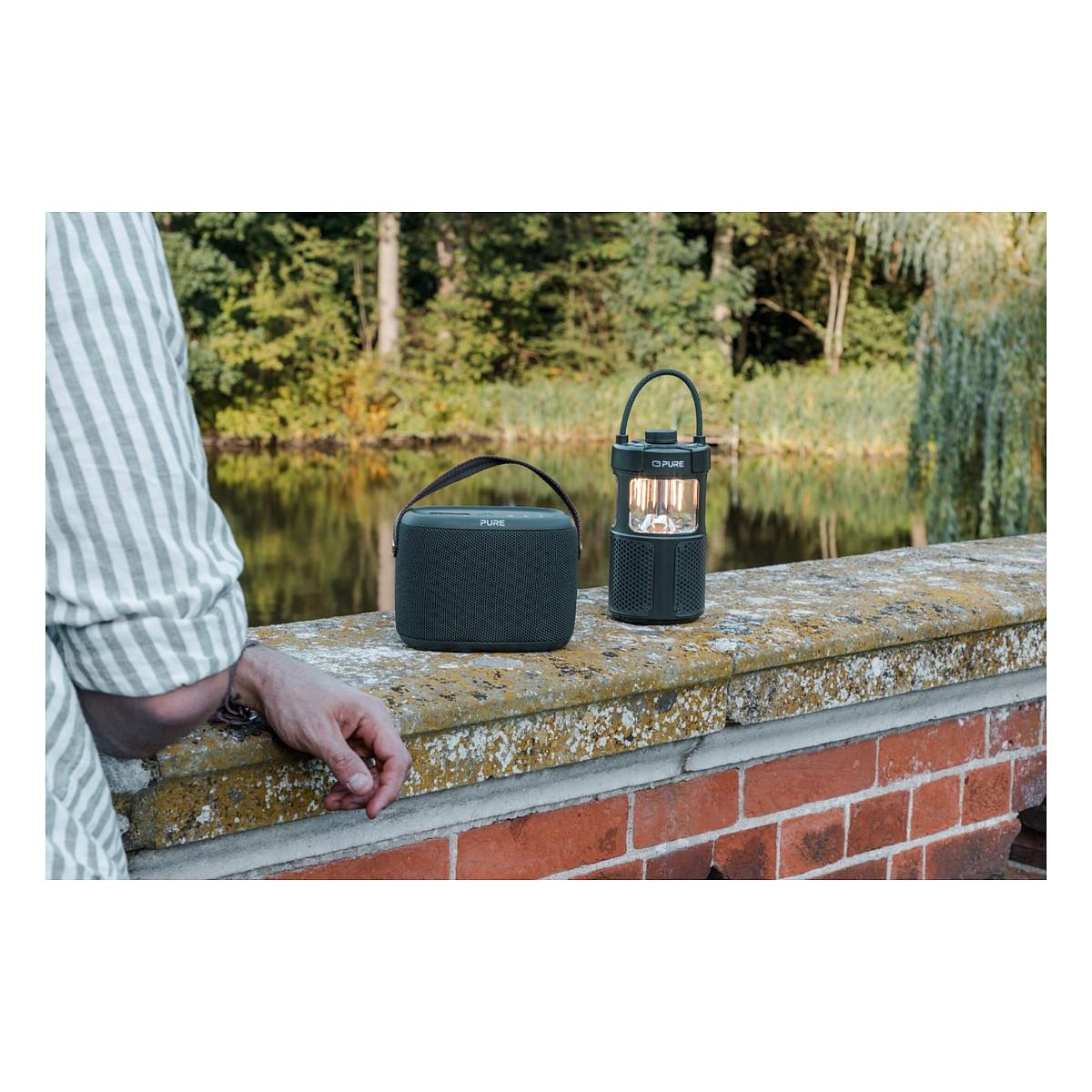 Altoparlant Pure Woodland Glow, 20W, Bluetooth 5.3, AUX, IPX6, USB-C - Gjelbër - 10