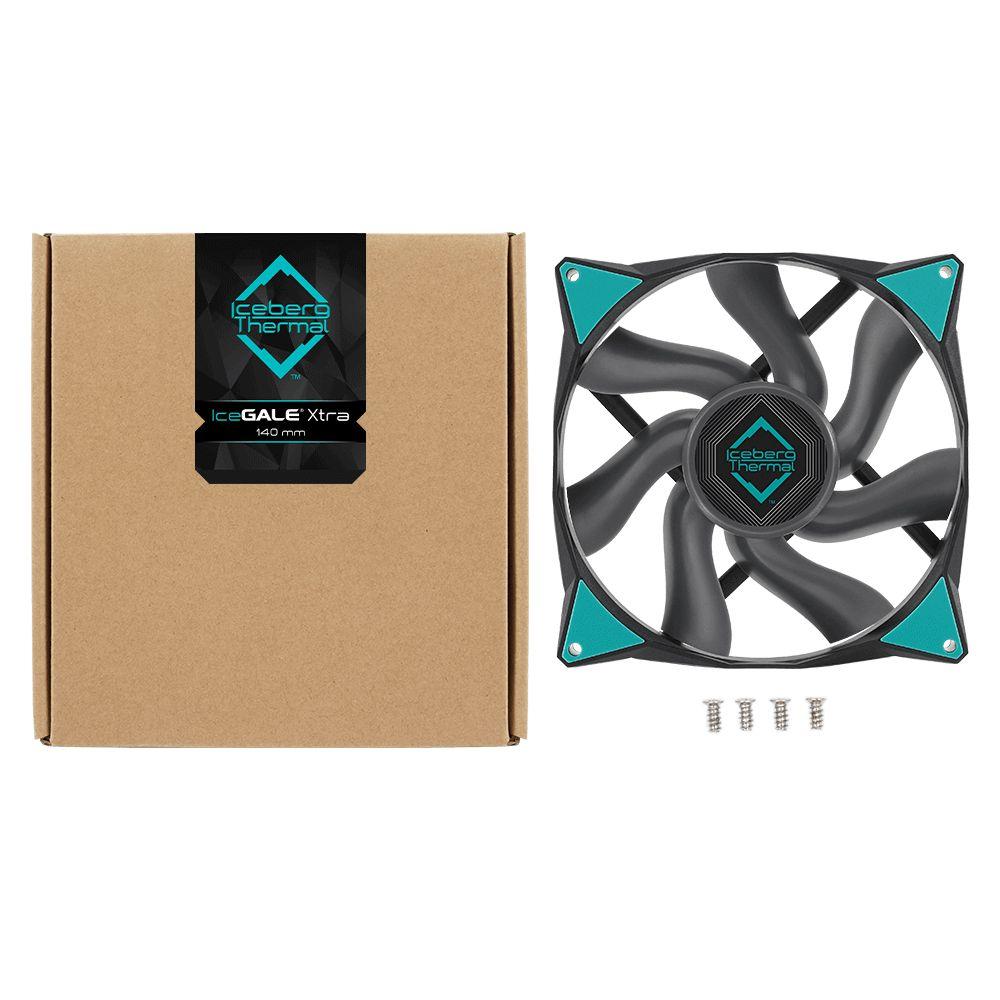 Ftohës për Kasë Iceberg Thermal IceGALE / 140mm / 500-1600 RPM - Hiri - 2