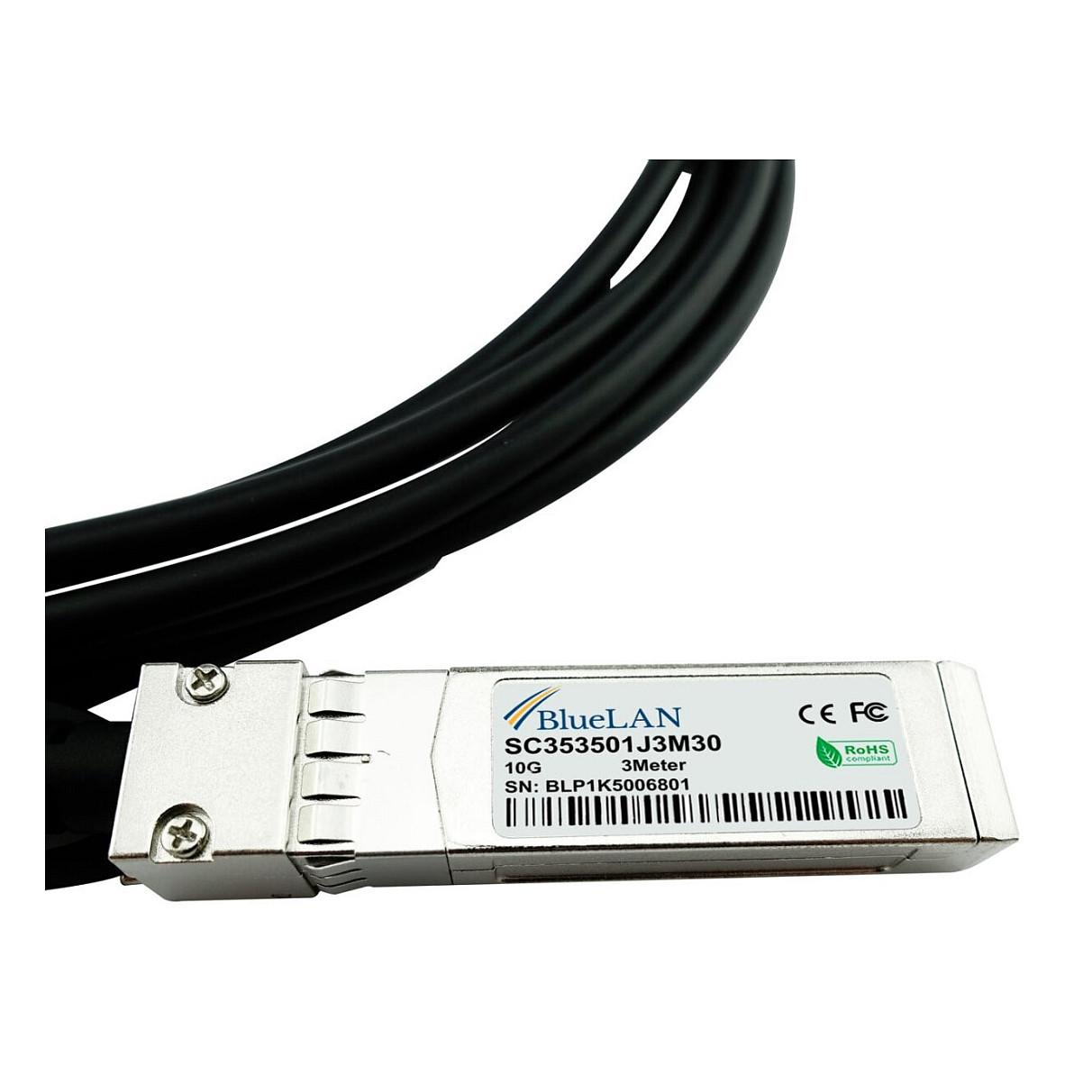 Kabllo për Rrjet BlueOptics CAB-SFP-SFP-3M-BL, 10 Gbps, SFP+ në SFP+, DAC, 3 m - Zezë - 4