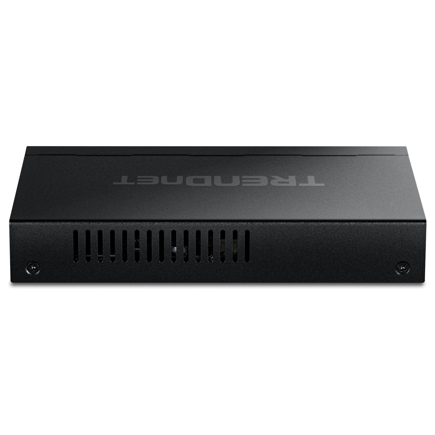 Switch TRENDnet TPE-B541, 5 porta Gigabit Ethernet, 1 portë hyrëse PoE++ 95W, 4 porta dalëse PoE+, PoE 60W, Managed, Switching Capacity 10Gbps - Zezë - 3