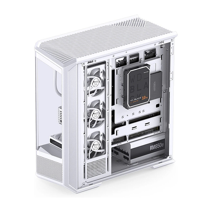 Kasë PC Jonsbo D400 / Midi Tower / ATX / Tempered Glass - Bardhë - 18