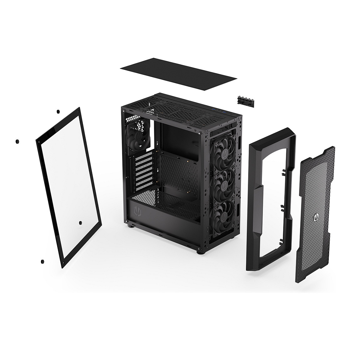 Kasë PC ENDORFY Regnum 400 Air / Mid Tower / ATX / 3x 120mm Front + 1x 120mm Rear Fan / Mesh / 360mm Radiator - Zezë - 29