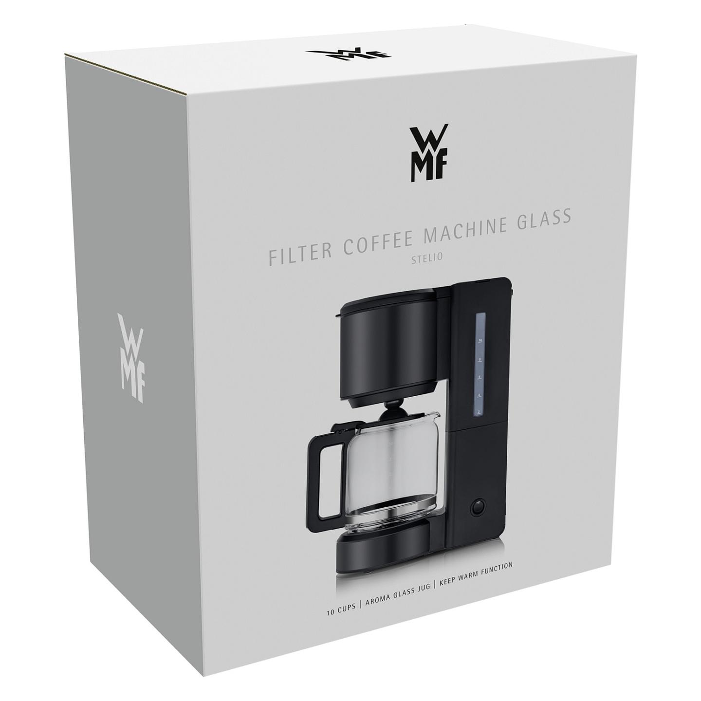 Aparat për Kafe me Filtër WMF Stelio 0412150071, 1000 W, Kapacitet 1.25 L, Enë Qelqi – Zezë - 8