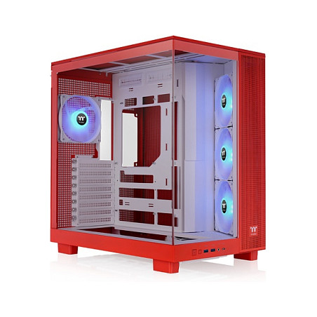 Kasë PC Thermaltake View 380 XL TG ARGB / Mid Tower / ATX / ARGB Fan Support / Tempered Glass / Panoramic Design / 360mm Radiator - Portokalli - 6