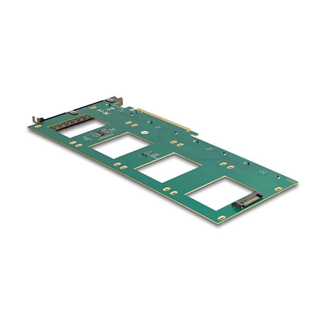 Kartë Zgjerimi Delock 90169, PCI Express 4.0 x16, 4x U.2 NVMe SFF-8639, PCIe Bifurcation - 2