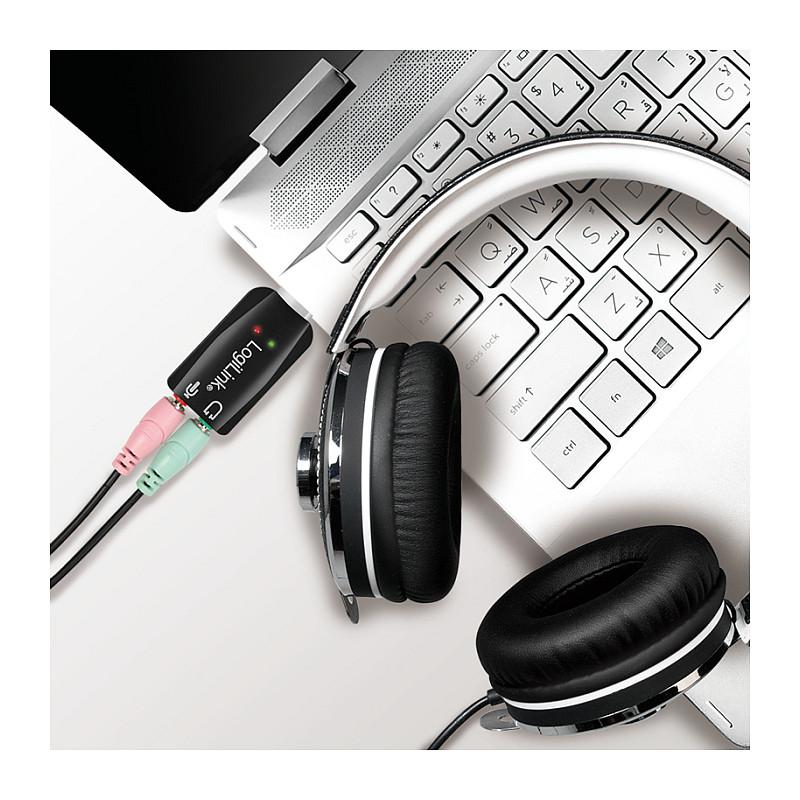 Karta Zëri LogiLink USB 2.0 Virtual 3D Sound Effect - Zezë - 6