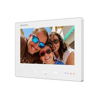 Monitor Video Intercom Hikvision DS-KH7300EY-WTE2, 7", TFT, 1024 × 600, Touchscreen, MicroSD deri 128GB - Bardhë - 2