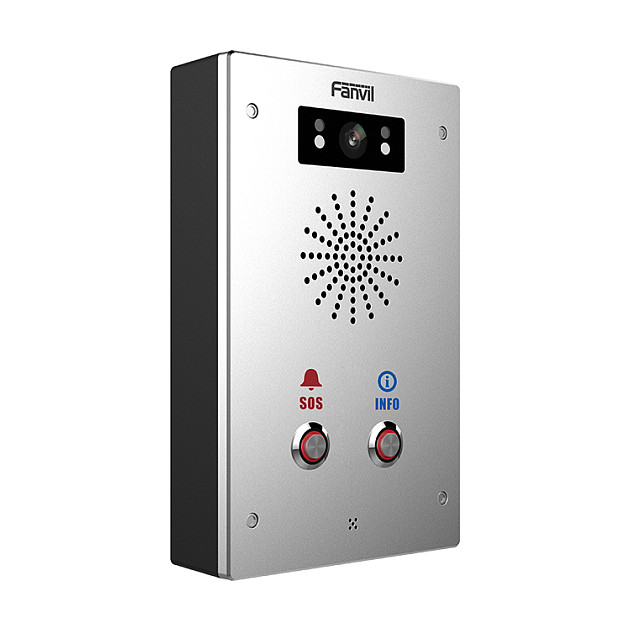 Intercom VoIP Fanvil i16S-02P / Audio / SIP / 2 Butona / PoE / IP65 - Inoks - 3