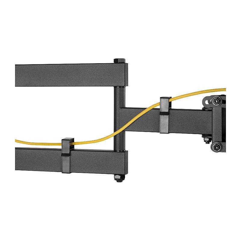 Mbajtëse për TV LogiLink BP0112 , 32–70" , deri 50kg , Full-Motion , VESA 200x100–400x400 - Zezë - 3