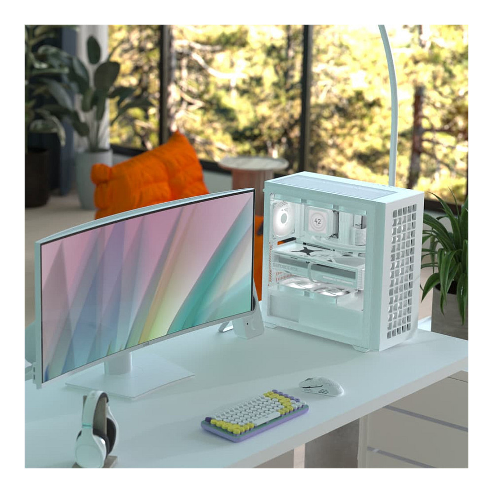 Kasë PC Aerocool D502A / Midi Tower / ATX / 3x 120mm ARGB Front Fan + 1x 120mm ARGB Rear Fan / 2.5"/3.5" HDD / Tempered Glass / USB-C - Zezë - 11