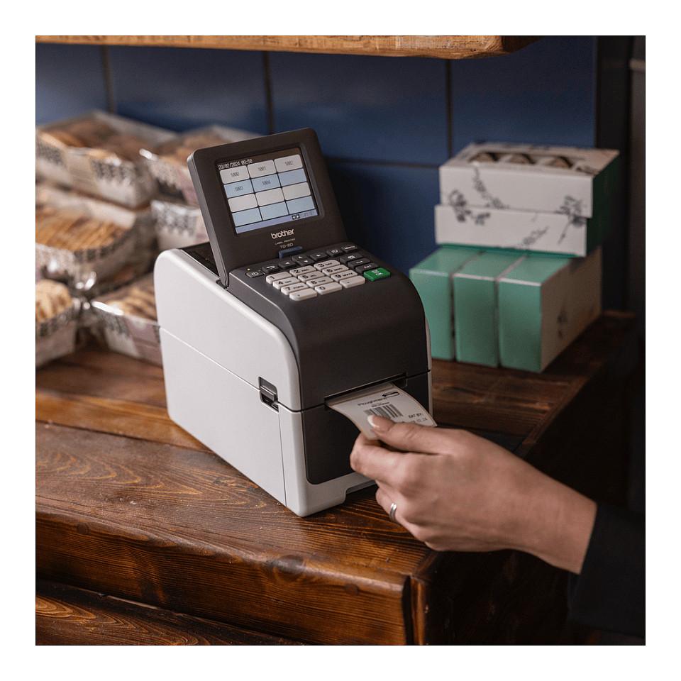 Printer Label Brother TD-2320DSA300, Termik Direkt, 300 dpi, 152.4 mm/s, USB 2.0, USB Host, LAN - Zezë/Hiri - 10