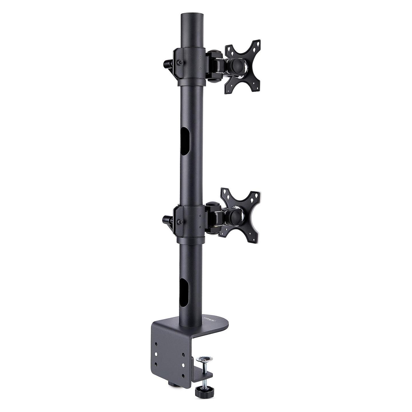 Mbajtëse për Monitor StarTech.com H2MPV-MONITOR-MOUNT , 2 Monitorë , 17–49" , deri 13kg për monitor , VESA 75x75 & 100x100 - Zezë - 2