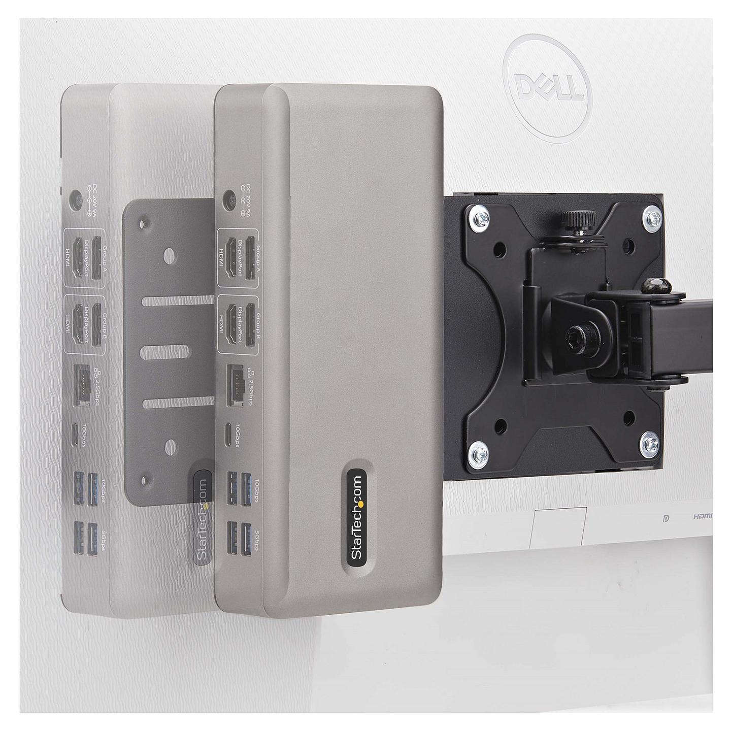 Mbajtëse VESA për Mini PC StarTech.com DOCK-NUC-VESA-MOUNT , NUC, Thin Client & Docking Station , VESA 75x75 & 100x100 - Zezë - 7