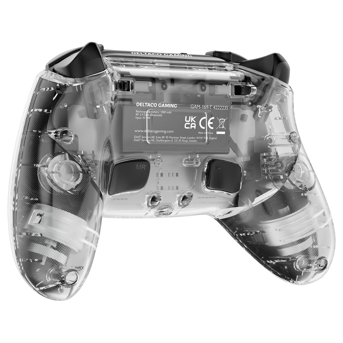 Kontroller për Sony DELTACO GAM-169-T Playstation 4 / Wireless / Bluetooth – Transparent - 9