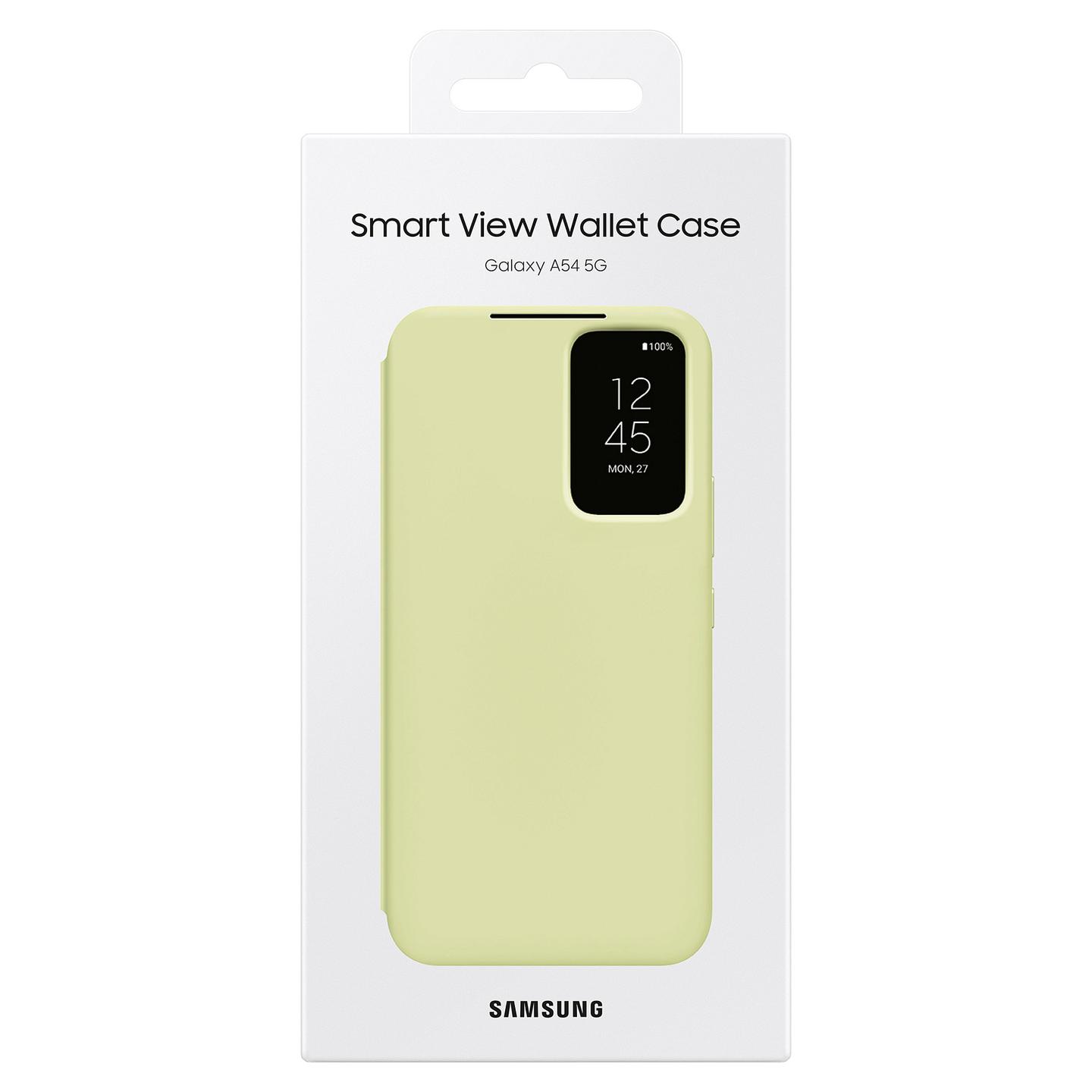 Case për Telefon Samsung EF-ZA546 / Smart View Wallet Case / Galaxy A54 5G - Lime - 7