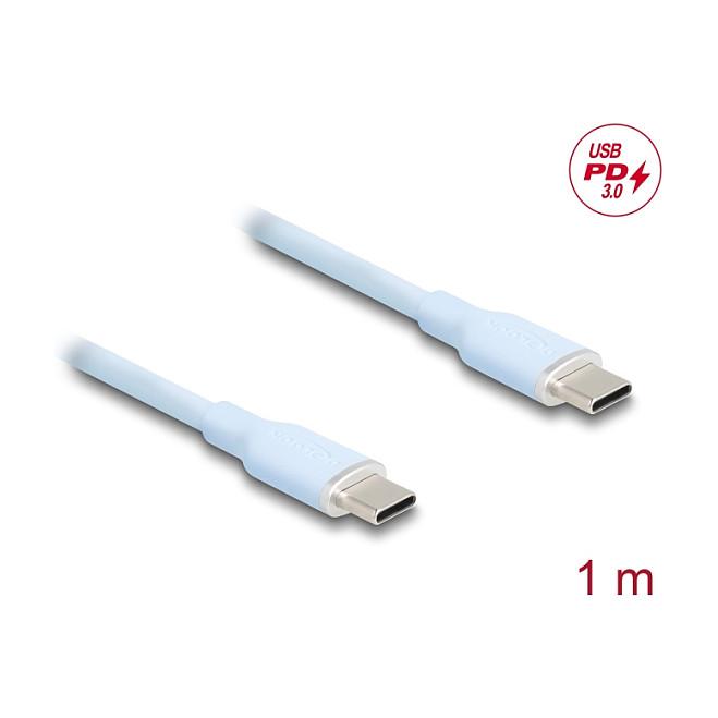 Kabllo USB DeLOCK 81234 / USB-C në USB-C / 1m / USB 2.0 / 480 Mbps - Blu - 2
