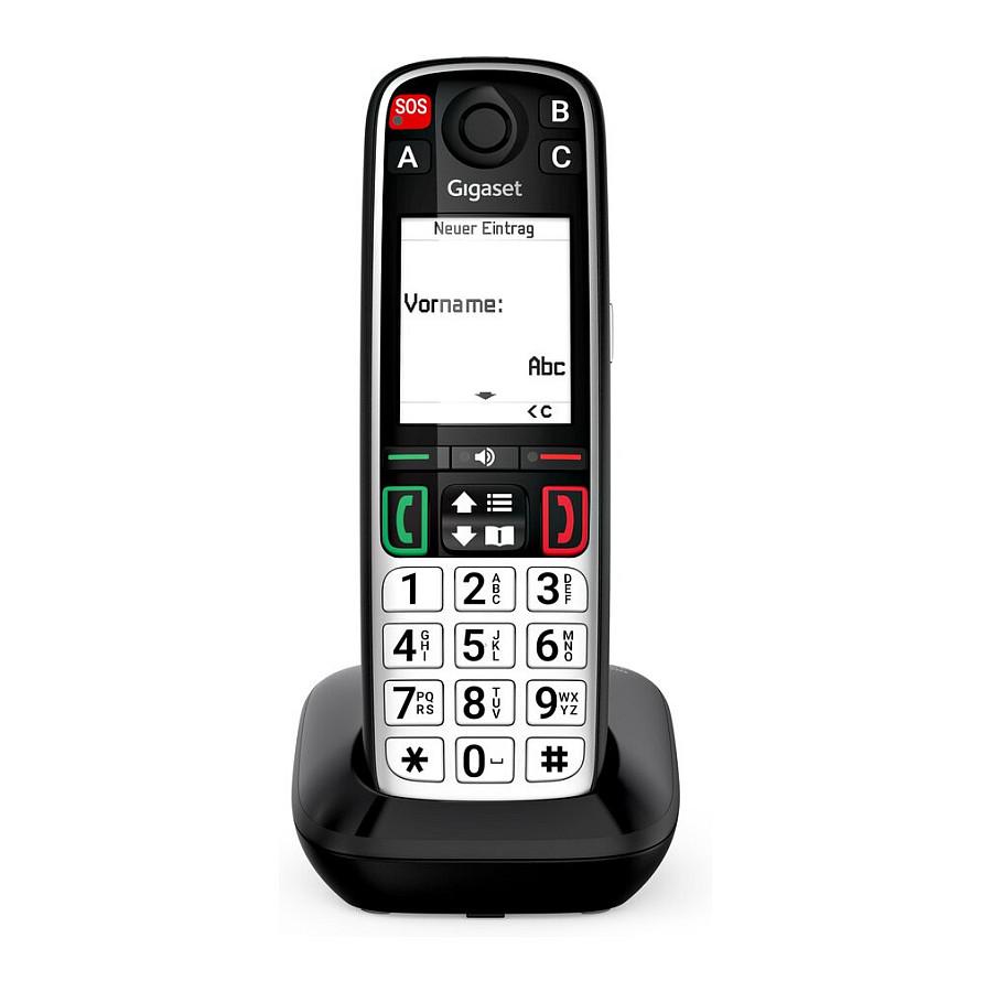 Telefon VoIP Gigaset EASY 500, DECT, 2.2" TFT me ngjyra, SOS, Telefonbook 200 kontakte - Zezë - 9