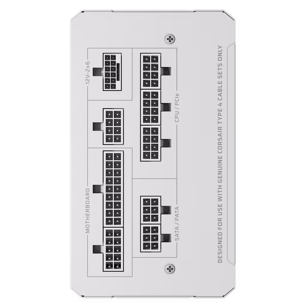 Furnizues Energjie Corsair RM1000e / 1000W / Cybenetics Platinum / ATX 3.1 / PCIe 5.1 / Fully Modular - Bardhë - 3