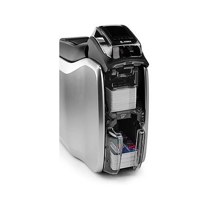 Printer Label Zebra ZC300 / Për Kartela Plastike / 300 DPI / USB + LAN - Zezë/Argjend