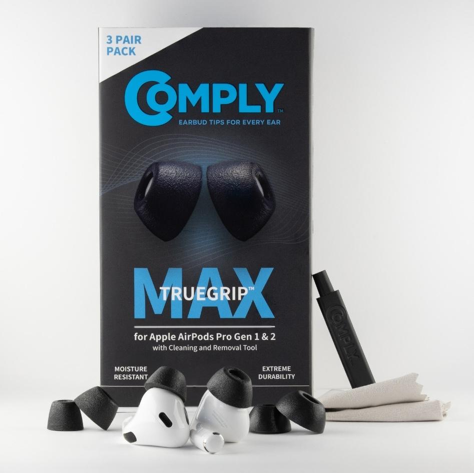 Aksesorë për Kufje Comply MAX për Apple AirPods Pro, Madhësia L - Zezë