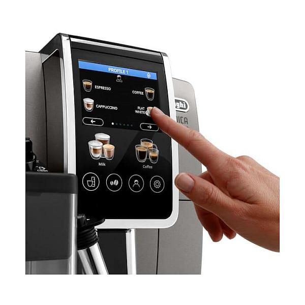 Aparat për Kafe De’Longhi Dinamica Plus ECAM380.95.TB, 1450 W, 15 bar, 1.8 L – Gri/Zezë - 2