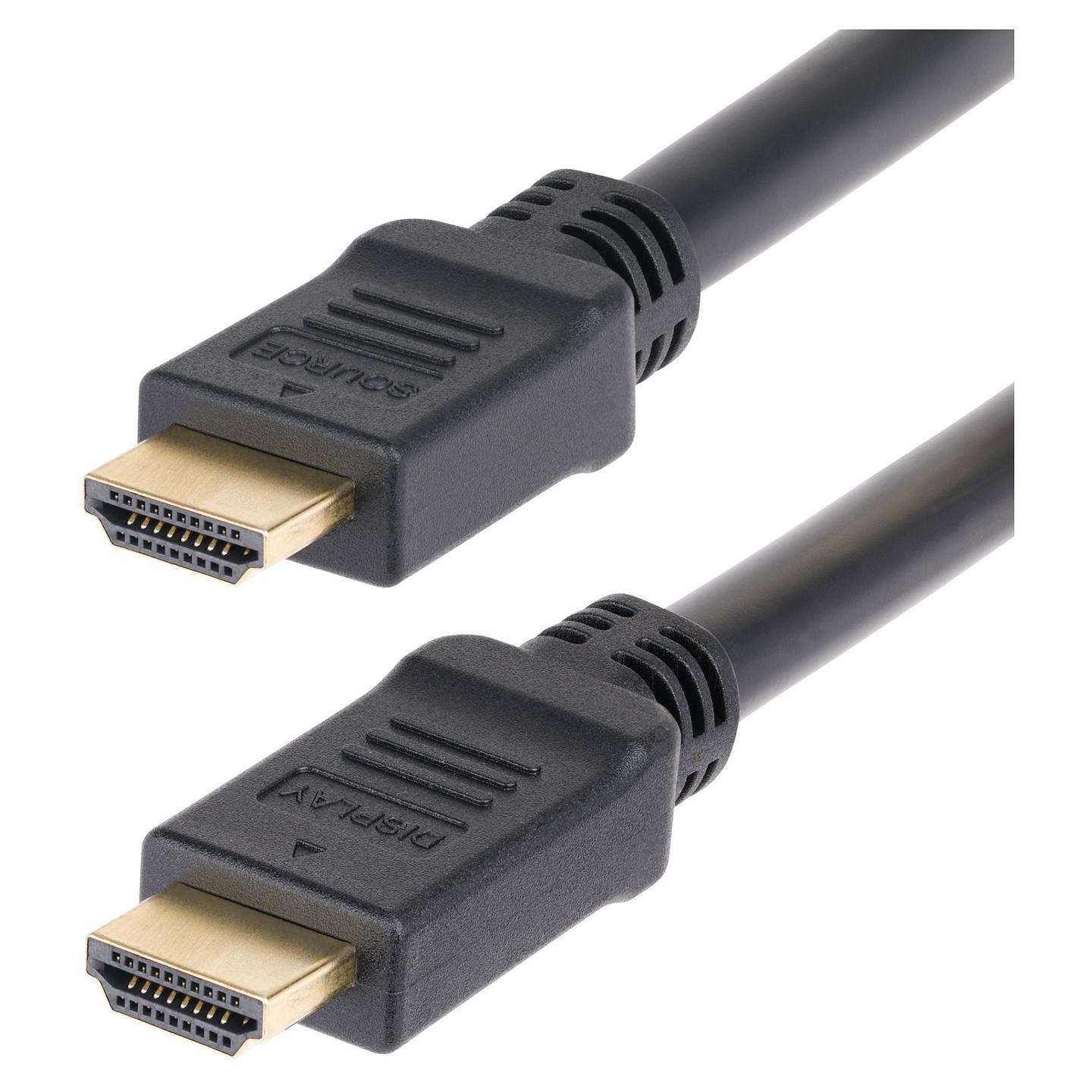 Kabllo HDMI StarTech.com HD2AP-15M-HDMI-CABLE / HDMI në HDMI / 15m / HDMI 2.0 / 4K 60Hz / HDR10 - Zezë