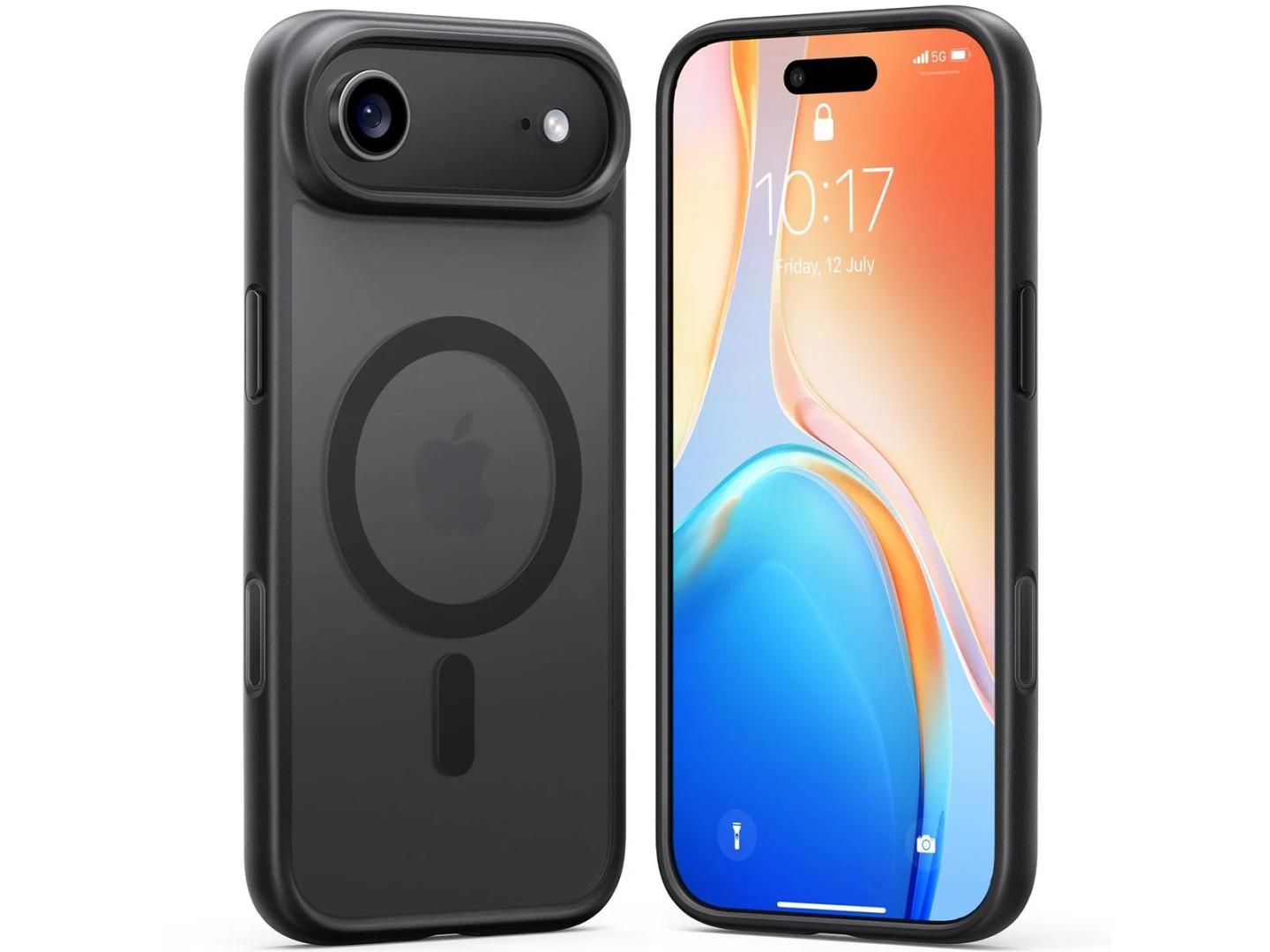 Aksesorë për telefon Torras Guardian Magnetic Series / iPhone 17 Air / MagSafe – Zezë