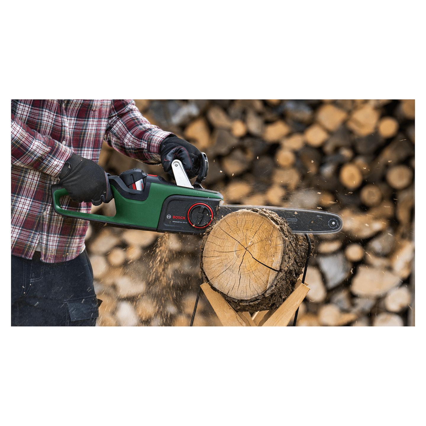 Sharrë me Zinxhir me Bateri Bosch AdvancedChain 36V-35-40, 36V, Shpatë 350mm, 14m/s, 1 Bateri 2.0Ah - Gjelbër/Zezë - 10