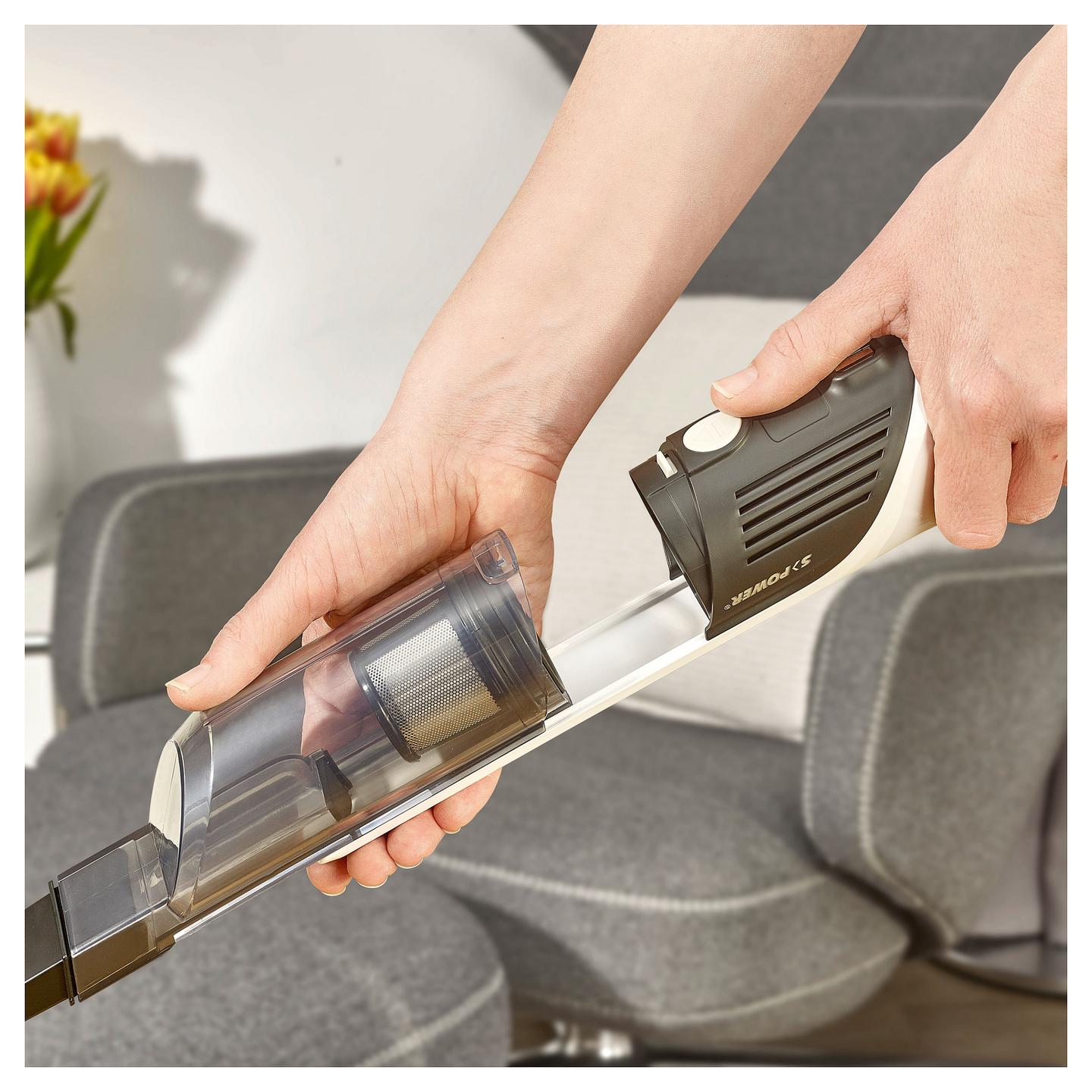 Fshesë Dore SEVERIN HV 7140, 120W, 10.8V, 2000mAh, 0.2L, 2 Nivele Thithjeje, 30min Eco, 10min Power - Zezë, Bardhë - 3