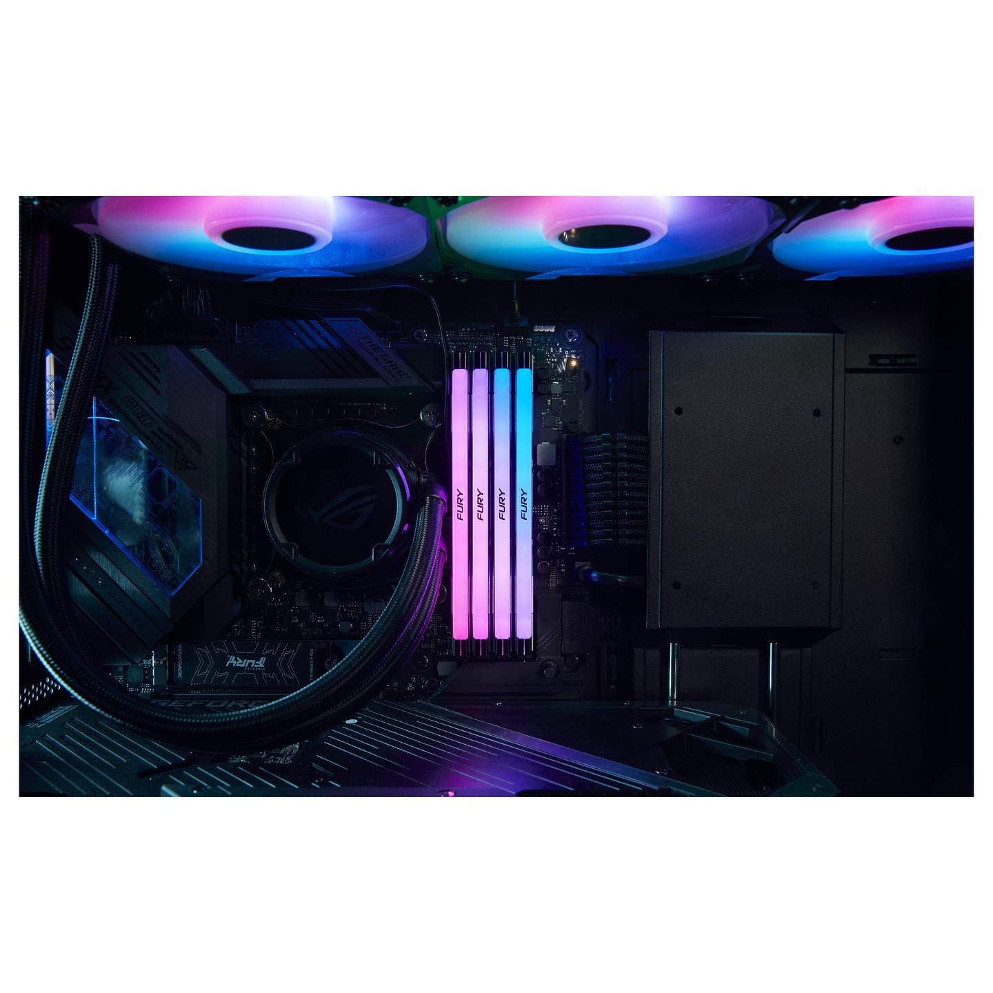 Memorie DDR5 Kingston FURY Renegade RGB, 32GB (2x16GB), 6400MHz, CL32, 288-pin, 1.4V - Zezë - 11