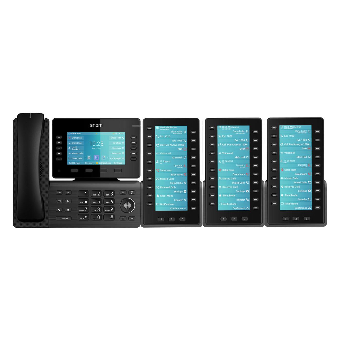 Modul Zgjerimi për Telefon VoIP Snom D8C, 6.86", TFT, 1280x480, 20 Taste, 60 Funksione të Programueshme, USB 2.0 - Zezë - 4