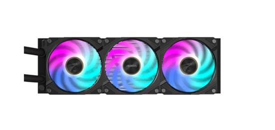 Ftohës për Procesor Gigabyte AORUS WATERFORCE X II 360 / 3x120mm / 800-2400 RPM / AIO LCD ARGB – Zezë - 3