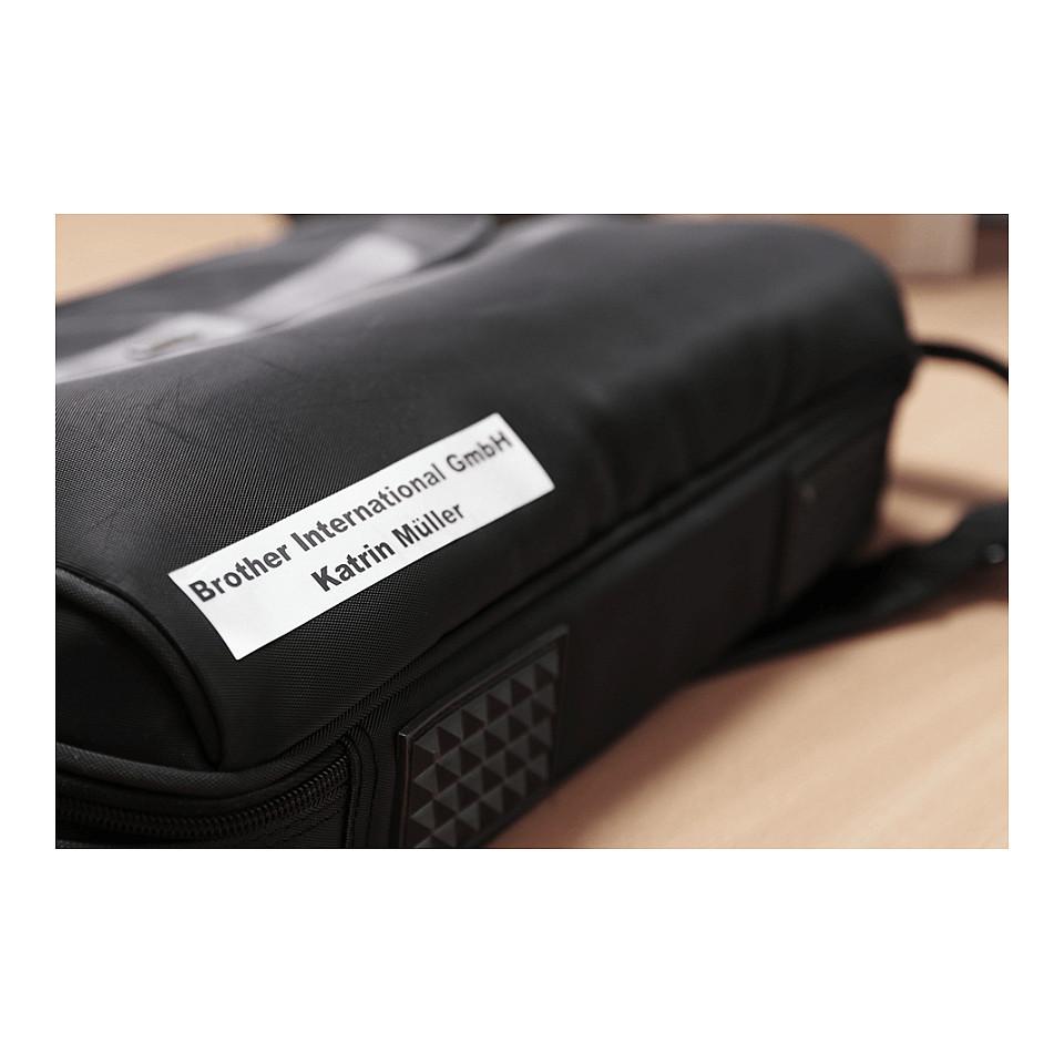 Shirit për Printer Brother TZe-M951 / 24 mm × 8 m - Zezë mbi Argjend - 3