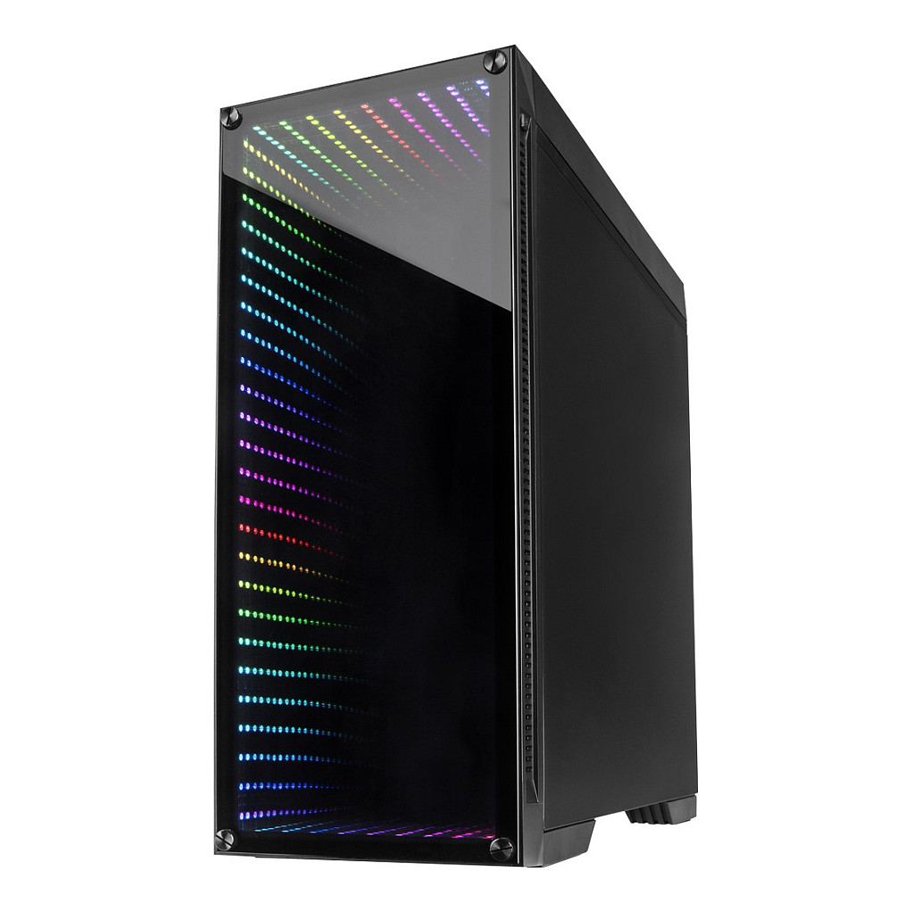 Kasë PC Inter-Tech X-908 Infini2 / Tower / ATX / 120mm Fan Support / 1x 120mm Rear Fan / 2.5" + 3.5" Bay - Zezë - 3