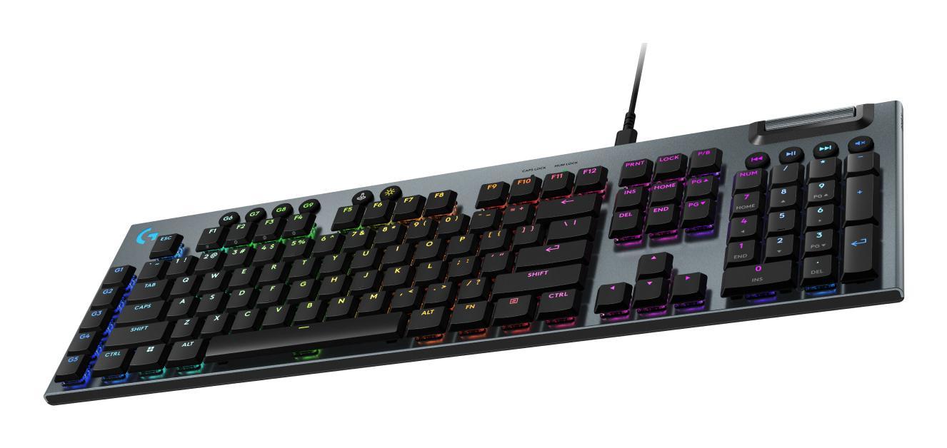 Tastierë Gaming Logitech G915 X / Wired / Full-Size / USB / GL Tactile / Low Profile / LIGHTSYNC RGB / QWERTY US International – Zezë - 3