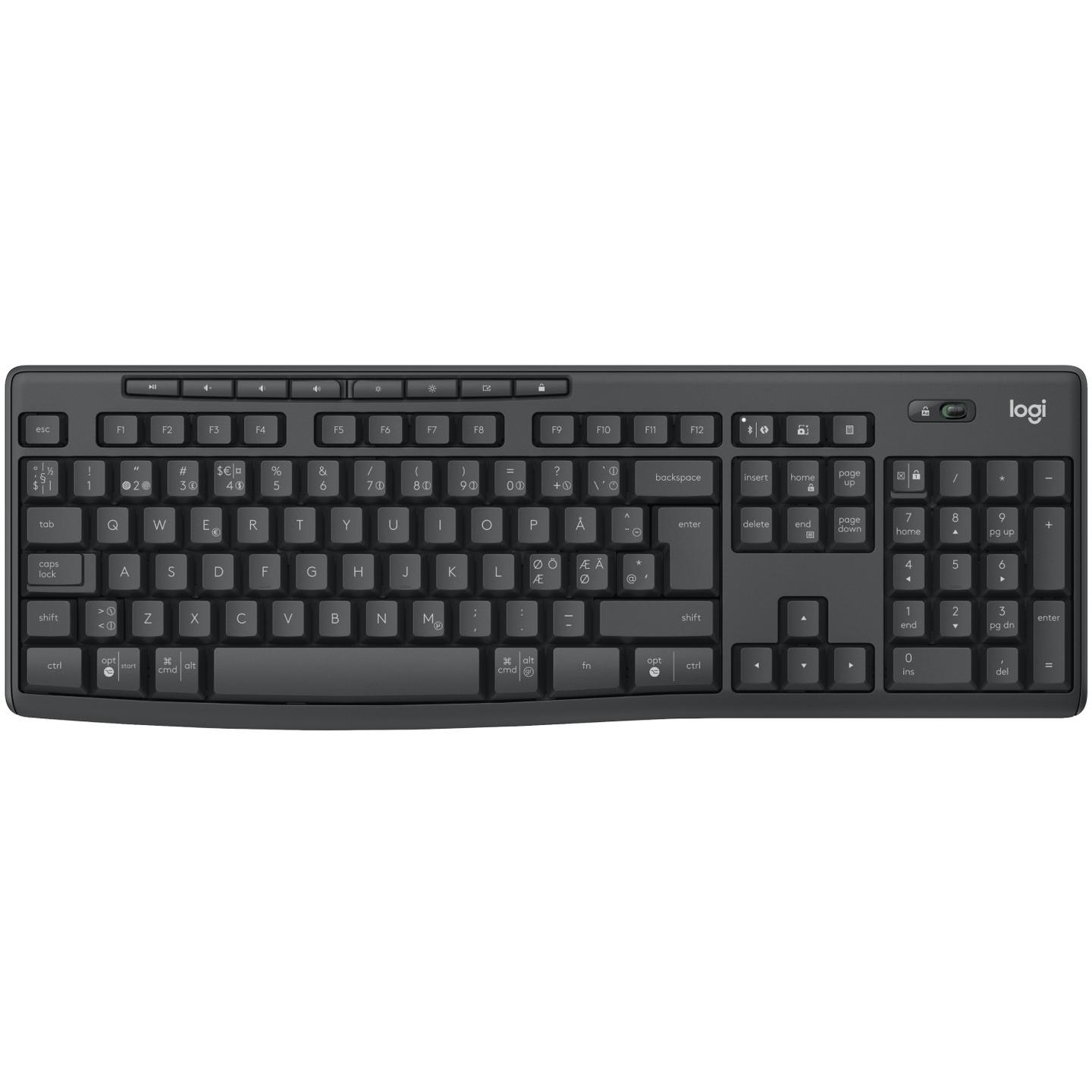 Combo Logitech MK370 Combo for Business / Logi Bolt + Bluetooth LE / Tastierë Full-Size / 112 Çelësa / Maus 1000 DPI / 2 Butona - Zezë - 6