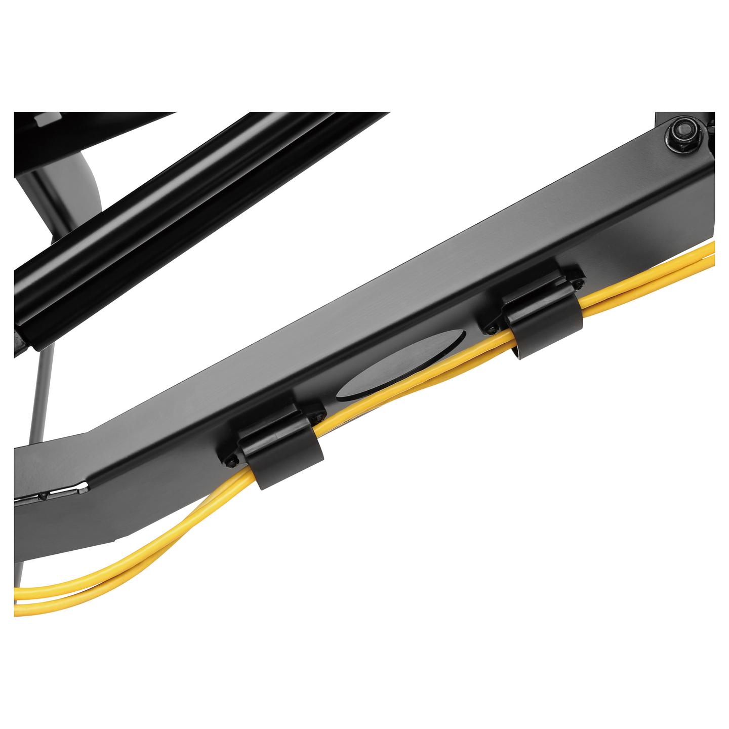 Mbajtëse Muri për TV Equip 650326 / 43"-70" / 35kg / Pull-Down / Tilt -5° deri -12° / Swivel ±30° - Zezë - 6