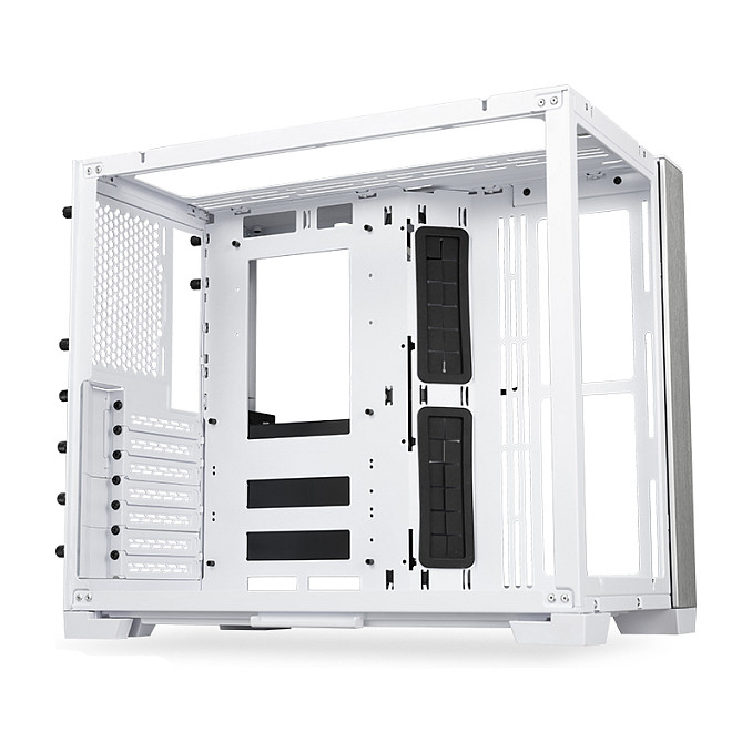Kasë Lian Li O11 Dynamic Mini / Mid Tower / E-ATX / Dual Chamber / Tempered Glass - Bardhë